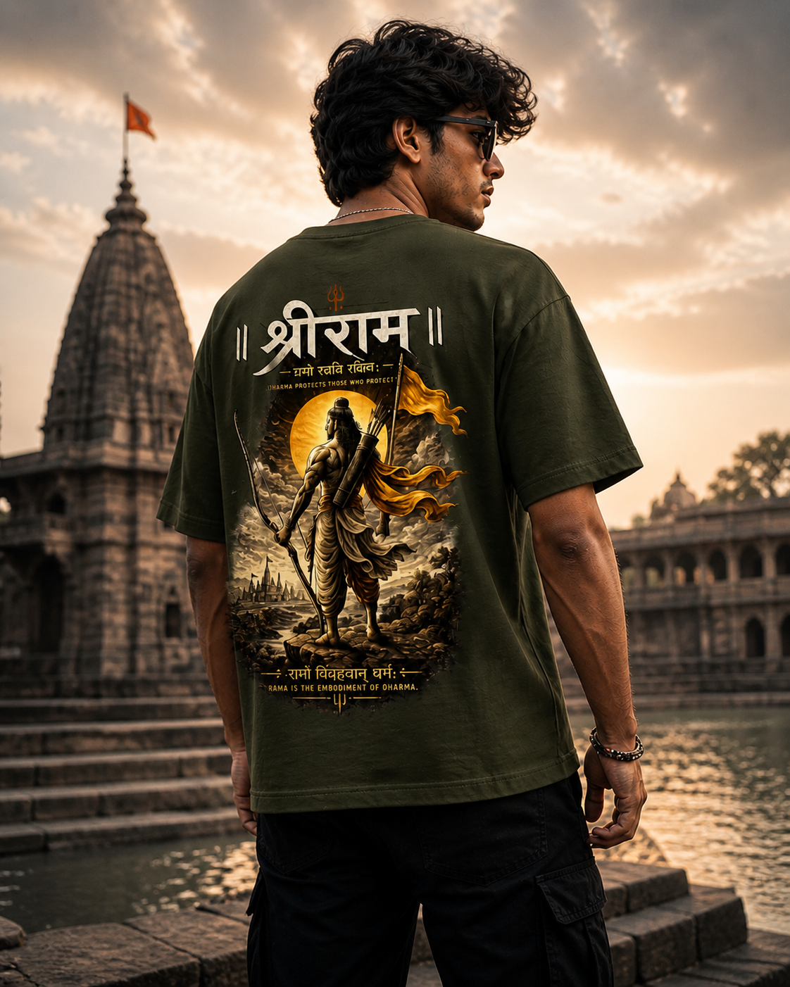 Hanuman & Shri Ram Oversized T-Shirt