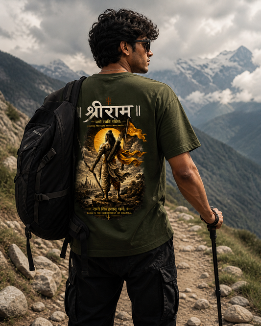 Hanuman & Shri Ram Oversized T-Shirt